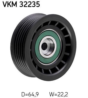 Galet enrouleur de courroie d'accessoire SKF VKM 32235
